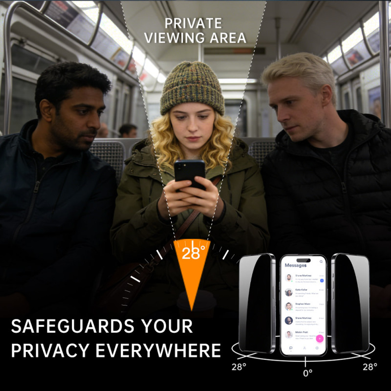 Mietubl Privacy Glass for iPhone 15