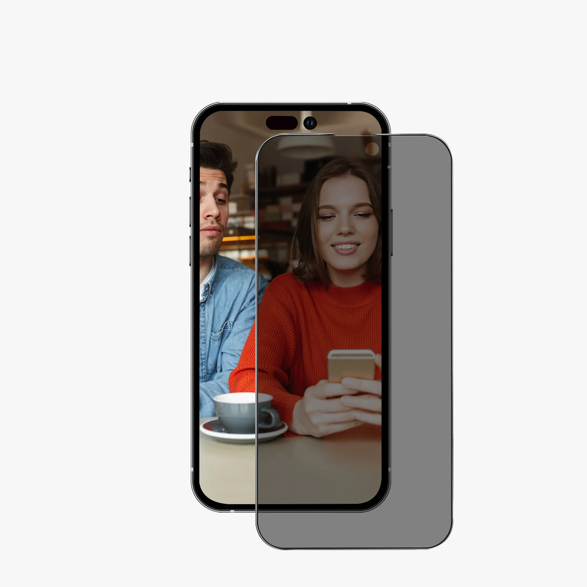 ANANK Premium Privacy Matte Glass for iPhone 15 Pro Max