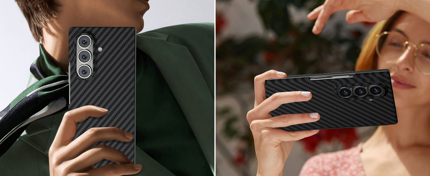 X-Level Luxury Carbon Fiber Case for Samsung Galaxy Z Fold 6