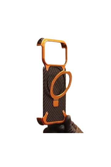 Premium Carbon Fiber Metal Case for iPhone 17 Pro Max